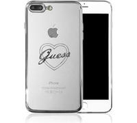 Guess GUHCP7LTRHS iPhone 6/7/8 Plus argent/argent Hardcase Signature Heart Housse de protection