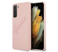 Guess GUHCS21MLSVSPI S21+ G996 rose/pink Hardcase Script Vintage Housse pour téléphone portable
