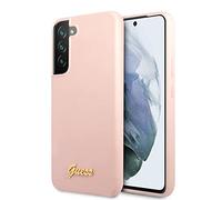 Guess GUHCS22MLSLMGPP Étui de Protection en Silicone pour S22+ S906 Rose