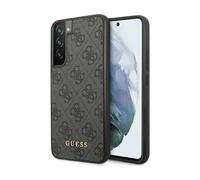 Guess GUHCS23MG4GFGR 4G Metal Gold Logo Case, Gris - Galaxy S23+