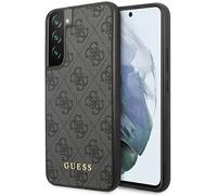 Coque Guess en TPU Logo en métal doré pour Samsung Galaxy S23 S911 - gris