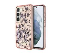 Guess GUHCS23SHCFWSP Étui Collection Fleur, Rose - Galaxy S23