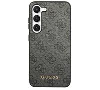 GUESS GUHCS24LG4GFGR Coque pour S24 Ultra S928 Noir Coque Rigide 4G Métal Or Logo