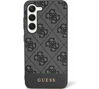 Guess Coque Compatible avec Samsung Galaxy S24 Plus - Coque Rigide avec Logo 4G Noir
