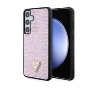 Guess GUHCS24MHDGPPP Samsung Galaxy S24+ Plus étui rigide Rhinestone Triangle rose