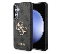 GUESS GUHCS24S4GMGGR Coque pour S24 S921 Noir Coque Rigide 4G Grand Logo en Métal