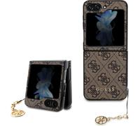 Guess GUHCZF5GF4GBR Samsung Galaxy Z Flip 5 hardcase 4G Charms Collection gris