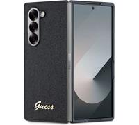Guess GUHCZFD6HGGSHK Z Fold6 F956 black/black 4G Glitter Script Housse de protection