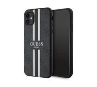Guess GUHMN61P4RPSK Housse 4G Stripe Pour Magsafe Noir - iPhone 11 / XR