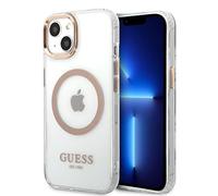 Guess GUHMP13MHTRMD Coque Rigide pour iPhone 13 6,1" Doré