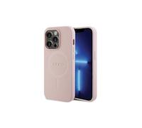Guess GUHMP14LPSAHMCP Coque Rigide pour iPhone 14 Pro 6,1" Rose Saffiano
