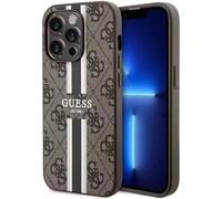 Guess GUHMP14XP4RPSW iPhone 14 Pro Max 6,7" brun/marron Hardcase 4G imprimé bandes MagSafe