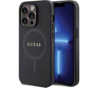 Guess GUHMP14XPSAHMCK Housse pour iPhone 14 Pro Max 6,7 - noir saffiano MagSafe Housse pour téléphone portable