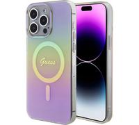 Guess GUHMP15LHITSP Apple iPhone 15 Pro hardcase IML Iridescent MagSafe pink