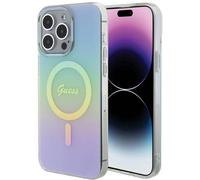 Guess GUHMP15LHITSQ Apple iPhone 15 Pro hardcase IML Iridescent MagSafe turquoise