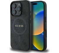 Guess GUHMP16LG4GFRK Apple iPhone 16 Pro hardcase 4G Ring Classic Logo MagSafe noir