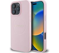 Coque pour iPhone 16 Pro - Bague Or Grainé MagSafe (GUHMP16LPGHSMMP) - Rose