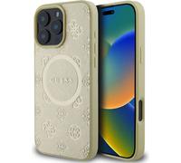 Guess Guhmp16Lpsapsmed Iphone 16 Pro6.3 Or/or Hardcase Saffiano Peony Classic Logo Magsafe