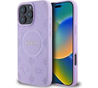 Guess GUHMP16LPSAPSMEU iPhone 16 Pro 6.3" lila hardcase Saffiano Peony Classic Logo MagSafe Housse de protection