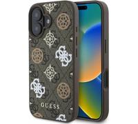 Guess GUHMP16SP4PWPW Apple iPhone 16 hardcase Peony On 4G Background MagSafe brown