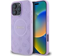 Guess GUHMP16XPSAPSMEU Apple iPhone 16 Pro Max hardcase Saffiano Peony Classic Logo MagSafe purpurowy