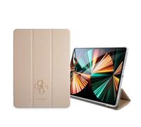 Guess GUIC11PUSASGO Étui pour iPad 11" 2021 Doré Saffiano Collection Marron