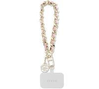 GUESS Guouchsamc4P Bracelet de main universel Rose Saffiano Chaîne 4G Charm