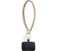 Guess GUOUCHSAMC4P Étui dragonne universel - rose Saffiano Chain 4G Charm Housse pour téléphone portable