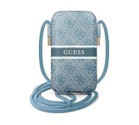 Guess GUPHM4GDBL Housse Crossbody 4G Stripe - Bleu
