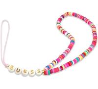GUESS GUSTGMPP Bracelet pour téléphone portable Multicolore Rose Perles Heishi, x, Acrylique, Agate