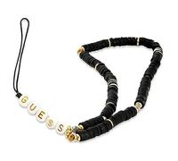 GUESS Gustpeark Bracelet pour téléphone portable Heishi Beads Noir, x, Métal, Agate
