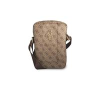 Guess GUTB10G4GFBR sacoche pour tablette, 10", marron, grand logo 4G en métal