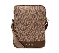 Guess - GUTB10HGCFSEW - GCube Stripe Tablet Bag 10' (Brzowy)