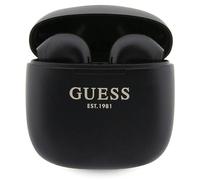 Guess Écouteurs TWS GUTWST26PSK – Bluetooth BT5.3, station d'accueil – Noir Classic EST Logo