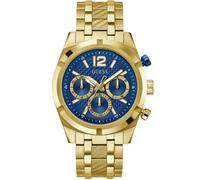 Guess Montre de sport Resistance GW0714G2 44 mm 5 ATM Bleu roi / Or / Blanc cassé