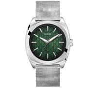 GUESS Montre à affichage analogique 'Marshall' vert foncé / argent, Taille One Size