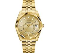 Guess Montre pour homme JADEN GW0977G2 – acier inoxydable doré, cadran doré, date, Ø42 mm