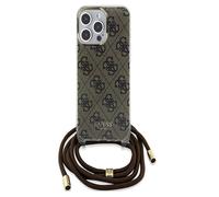 Guess Hardcase Crossbody IML 4G Imprimé Pour IPhone 15 Pro 6.1" Brun