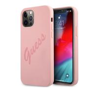 Guess hardcase Script Vintage Coque de Protection pour GUHCP12MLSVSPI iPhone 12/12 Pro 6,1' Rose