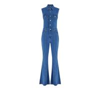 Guess - Harlo Flare Denim Jumpsuit - Femme - Combinaisons et Ensembles - Bleu - Taille: 40 FR