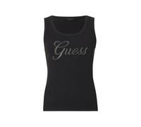 Guess Débardeur Jeans Logo Script a996 Noir/Argent Taille L