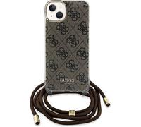 GUESS HC CROSSBODY CORD 4G Print Braun iPhone 14 / 15/ 13