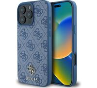 Guess HC PU 4G Petit 4G et Classic Apple iPhone 16 Pro Max MagSafe bleu