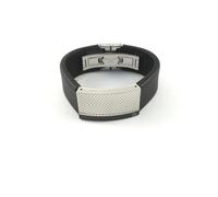 Guess, Homme, Accessoires, Noir, Taille: ONE Size Bracelet en acier inoxydable