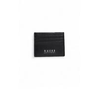 Guess, Homme, Accessoires, Noir, Taille: ONE Size Portefeuille en cuir noir avec poches intérieures