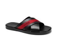 GUESS Homme Banlin Sandale, Noir Rouge 002, 44 EU