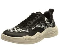 GUESS Homme Bassano Sneaker, Black, 40 EU