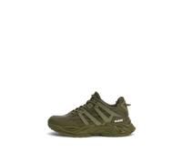 GUESS Homme Belluno Low Sneaker, Vert, 40 EU
