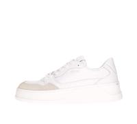 GUESS Homme CIANO Sneaker, Blanche, 45 EU