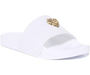 Guess Homme Colico Leo Man Beach Sandal, Blanc, 45 EU